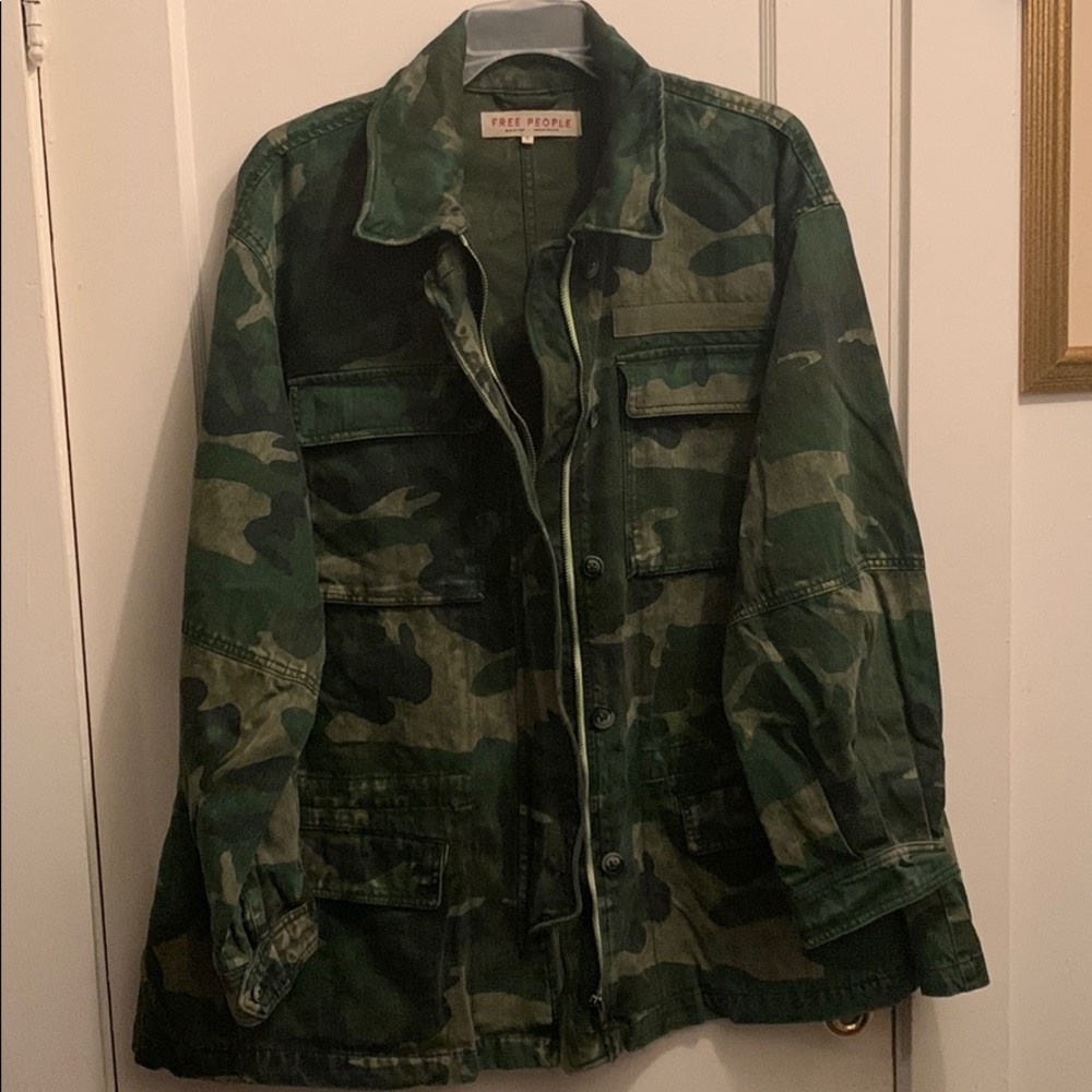 Free People Camo Jacket